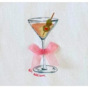 Copied - En Saison NEW Martini Tank w/ Pink Ribbon Bow, large